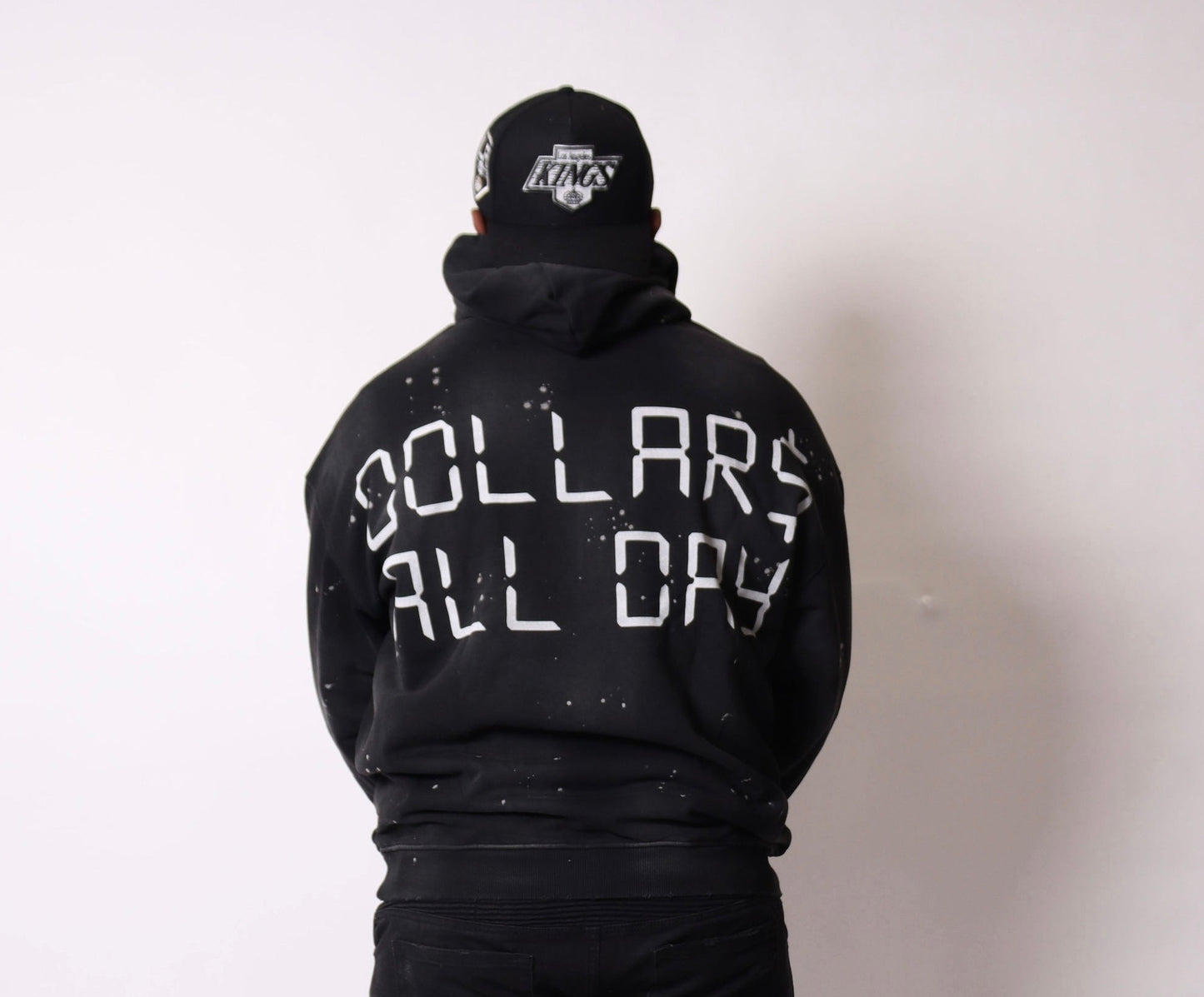 “Time Is Money” Hoodie Vintage Black