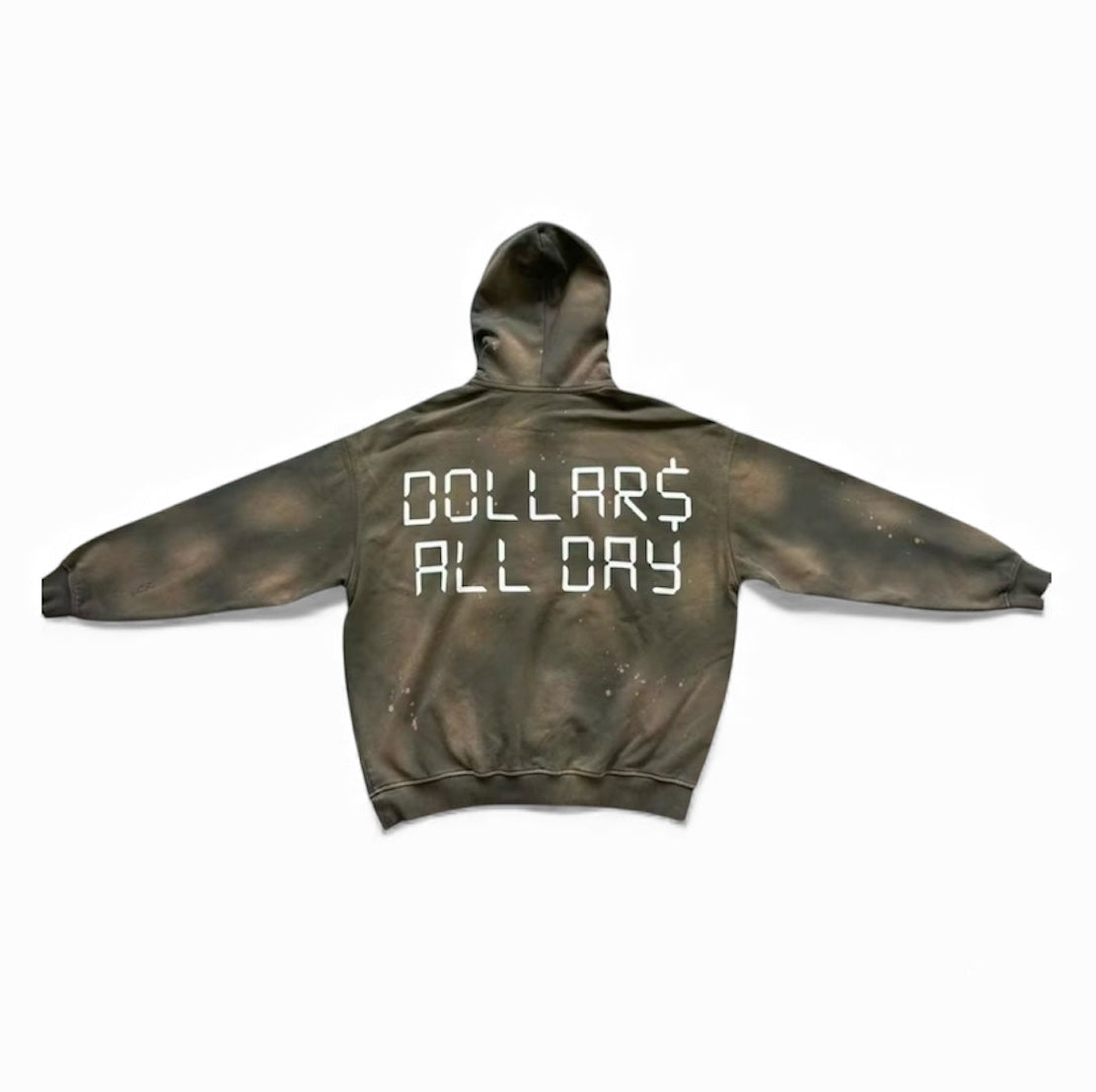 “Time Is Money” Hoodie Money Green